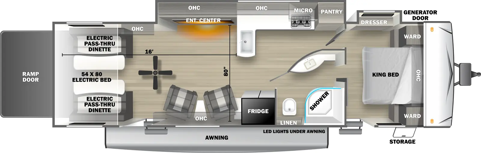 Sandstorm 3030SRT Floorplan